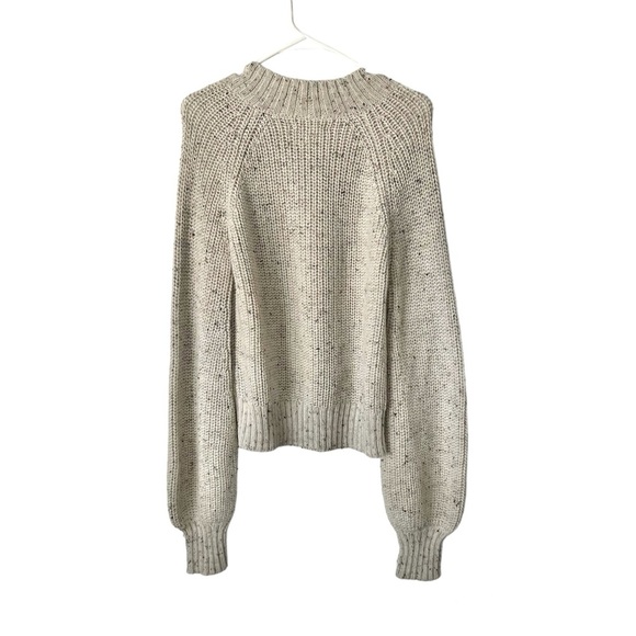 DOEN Lulu Alpaca Knit Ribbed Sweater in Oatmeal Sz S - Picture 3 of 7